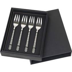 Broste Copenhagen Brushed Satin Hammered Cake Fork 15cm 4pcs