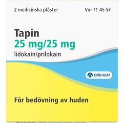 Orifarm Tapin Medicinskt Plåster 25 mg/25 mg 2-pack