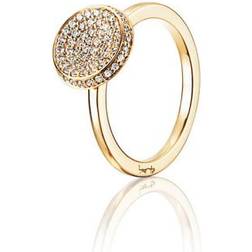 Efva Attling Love Bowl Ring - Gold/Diamonds