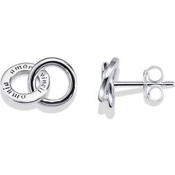 Efva Attling Mini Twosome Earrings - Silver