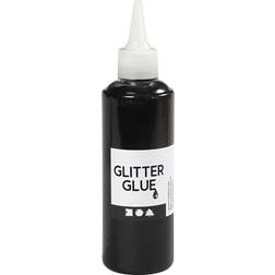 Creotime Glitter Glue Black 118ml