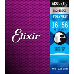 Elixir 11125 Polyweb Resonator Guitar strings