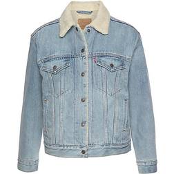 Levi's Ex-Boyfriend Sherpa Trucker Jacket - Strangerways/Blue