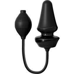 Pipedream Pump-Analplug Silikon mit abnehmbarem Schlauch Inflatable Plug Schwarz