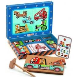 Djeco Hammer & Nail Set with Vehicles