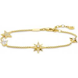 Thomas Sabo Bracelet A1916-414-14-L19v 925 Argent Jaune Doré