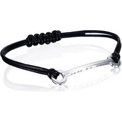 Efva Attling Take No Shit Bracelet - Leather/Silver