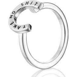 Efva Attling Little Take No Shit Ring - Silver