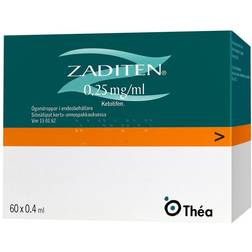 Zaditen 0.25mg/ml 24ml Øjendråber