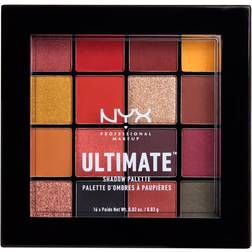 NYX Professional Makeup Palette Ombretti Ultimate Shadow Palette, Pigmenti Pressati, 16 Tonalità Effetto Opaco, Satinato, Metallico, Phoenix, Confezione da 1