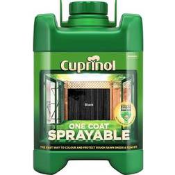 Cuprinol One Coat Sprayable Wood Paint Black 5L