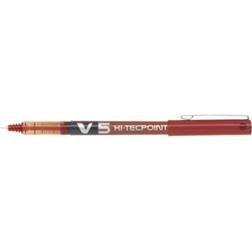 Pilot Hi-Tecpoint V5 Red Liquid Ink Rollerball Pen