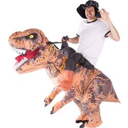 bodysocks Uppblåsbar Ridande T-Rex Maskeraddräkt