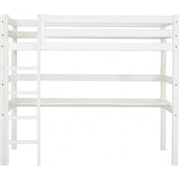 HoppeKids Premium Halfhigh Bed with Ladder & Table Top 35.4x78.7"