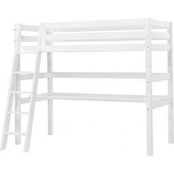 HoppeKids Premium Halfhigh Bed with Slant Ladder & Table Top 90x200cm