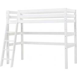 HoppeKids Premium Halfhigh Bed with Slant Ladder 35.4x78.7"