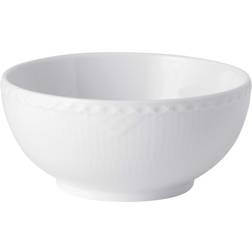 Royal Copenhagen White Fluted Half Lace Serveringsskål