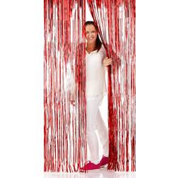 Folat Curtain Door Leaf Hanging Red