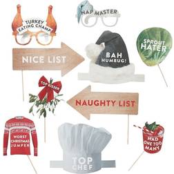 Ginger Ray Photoprops Novelty Christmas 10-pack