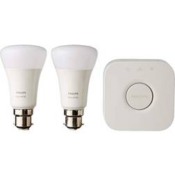 Philips Hue White LED Lamps 10W B22 2-pack Starter Kit