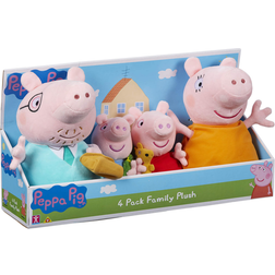 Character Peppa Pig 4 Pack Family Plush