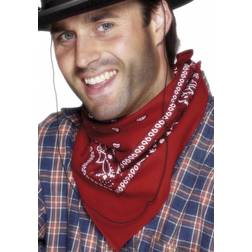 Smiffys Cowboy Bandana Red