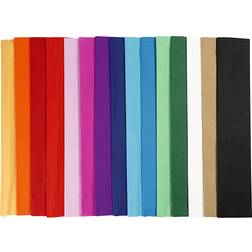 Crepe Paper Mix Colours 50x250cm 60 sheets