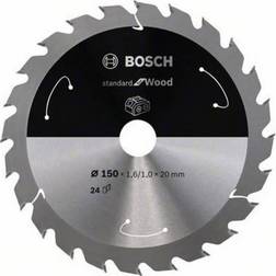 Bosch Lame de scie circulaire Standard pour bois, 165x1.5/1x30, 24 dents