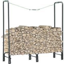 vidaXL Firewood Rack Anthracite 120X35X120 Cm Steel