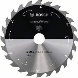 Bosch Lame de scie circulaire Standard pour bois, 210x1.7/1.2x30, 24 dents