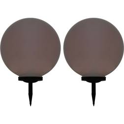vidaXL Spherical Markbelysning 71cm 2st