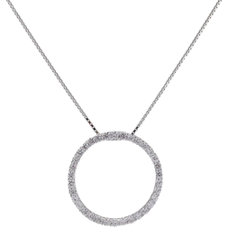 Sif Jakobs Biella Grande Pendant Necklace - Silver/White