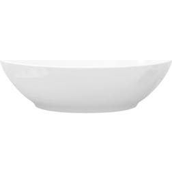 vidaXL Lavabo Ovalado De Cerámica Blanco 40x33 cm