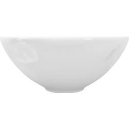 vidaXL Ceramic Bathroom Sink Basin Round - White