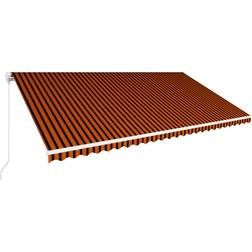 vidaXL Toldo Retráctil Naranja Y Marrón 600x300 cm