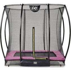 Exit Toys Trampoline enterré Silhouette 153x214cm avec filet de sécurité vert