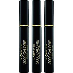 Max Factor 2000 Calorie Mascara Black 9ml 3-pack