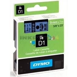 Dymo Label Cassette D1 Black on Blue 0.9cmx7m