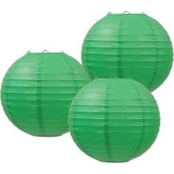 Beistle Lanterns And Decor Candle Green 3-pack