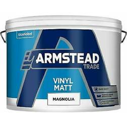 Armstead Trade Vinyl Matt Wall Paint Magnolia 10L