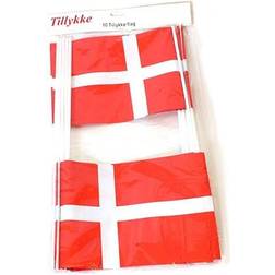 Decor Danish Flag White/Red 10-pack