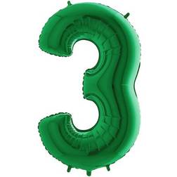 Foil Ballon Number 3 Green