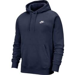 NIKE Sportswear Club Fleece Pullover Hoodie - Midnight Navy/White