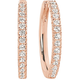 Sif Jakobs Ellera Grande Earrings - Rose Gold/White