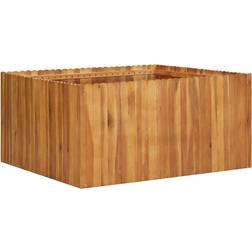 vidaXL Arriate De Madera Maciza De Acacia 100x100x50 cm 100x100x50cm