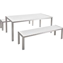 Beliani Nardo Patio Dining Set, 1 Table incl. 2 Sofas