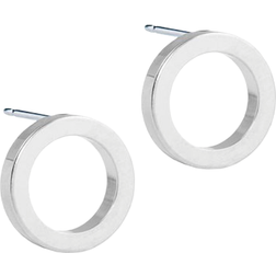 Blomdahl Puck Hollow Earrings - Silver