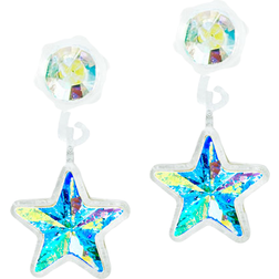 Blomdahl Pendant Star Earrings - White/Multicolour