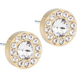 Blomdahl Brilliance Halo Earrings - Gold/Transparent