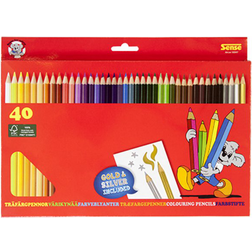 Sense Wooden Crayons 40-pack